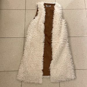 Urban Outfitters Furry Vest Duster - Size XS or S NWOT